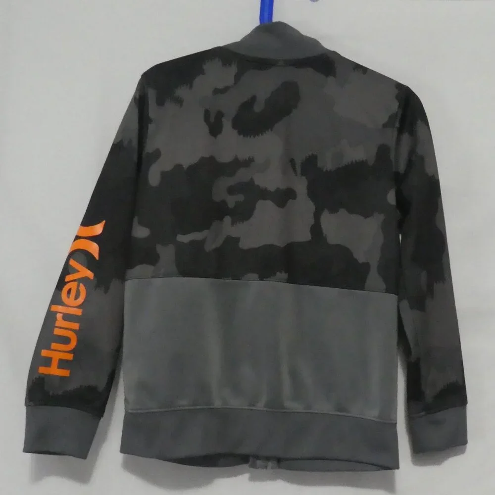 HURLEY | size 7 - kids | Grey Camo / Camouflage Zip-Up Jacket | NWOT - Picture 2 of 16